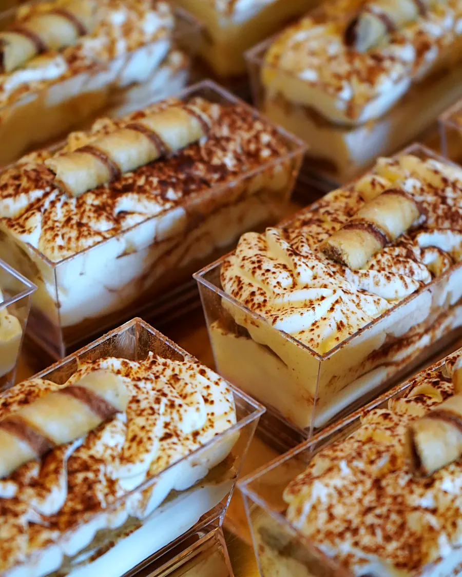 Tiramisú en cajitas individuales