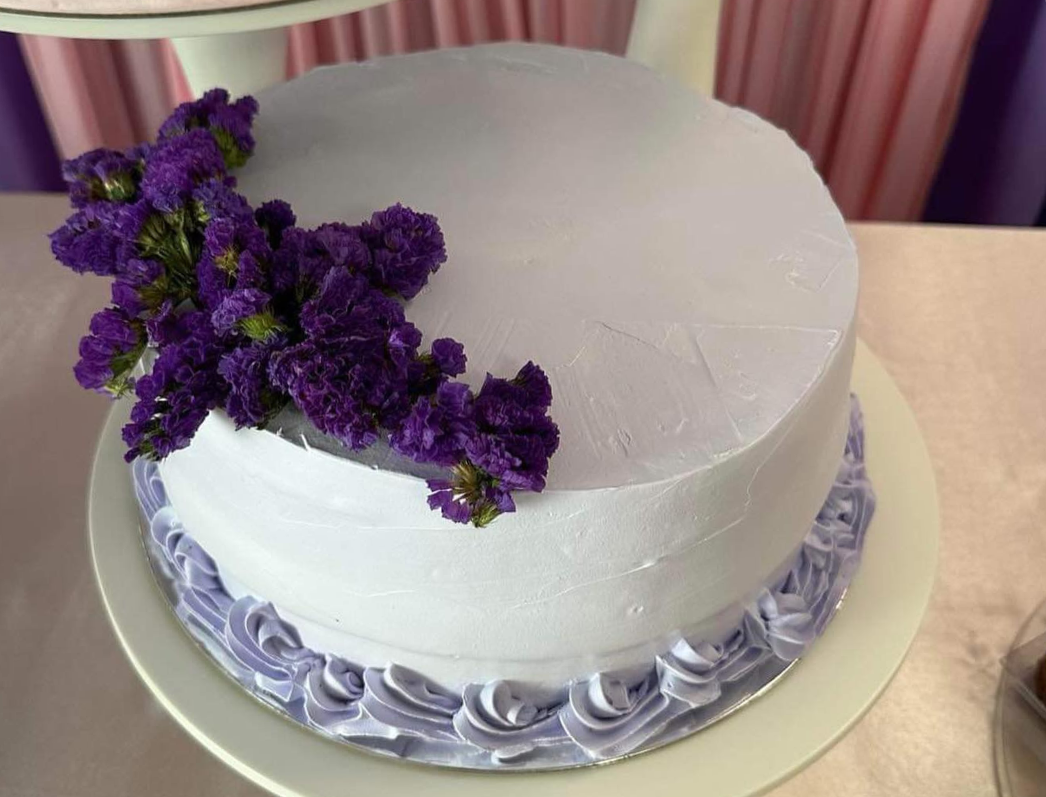 Detalle de pastel elegante